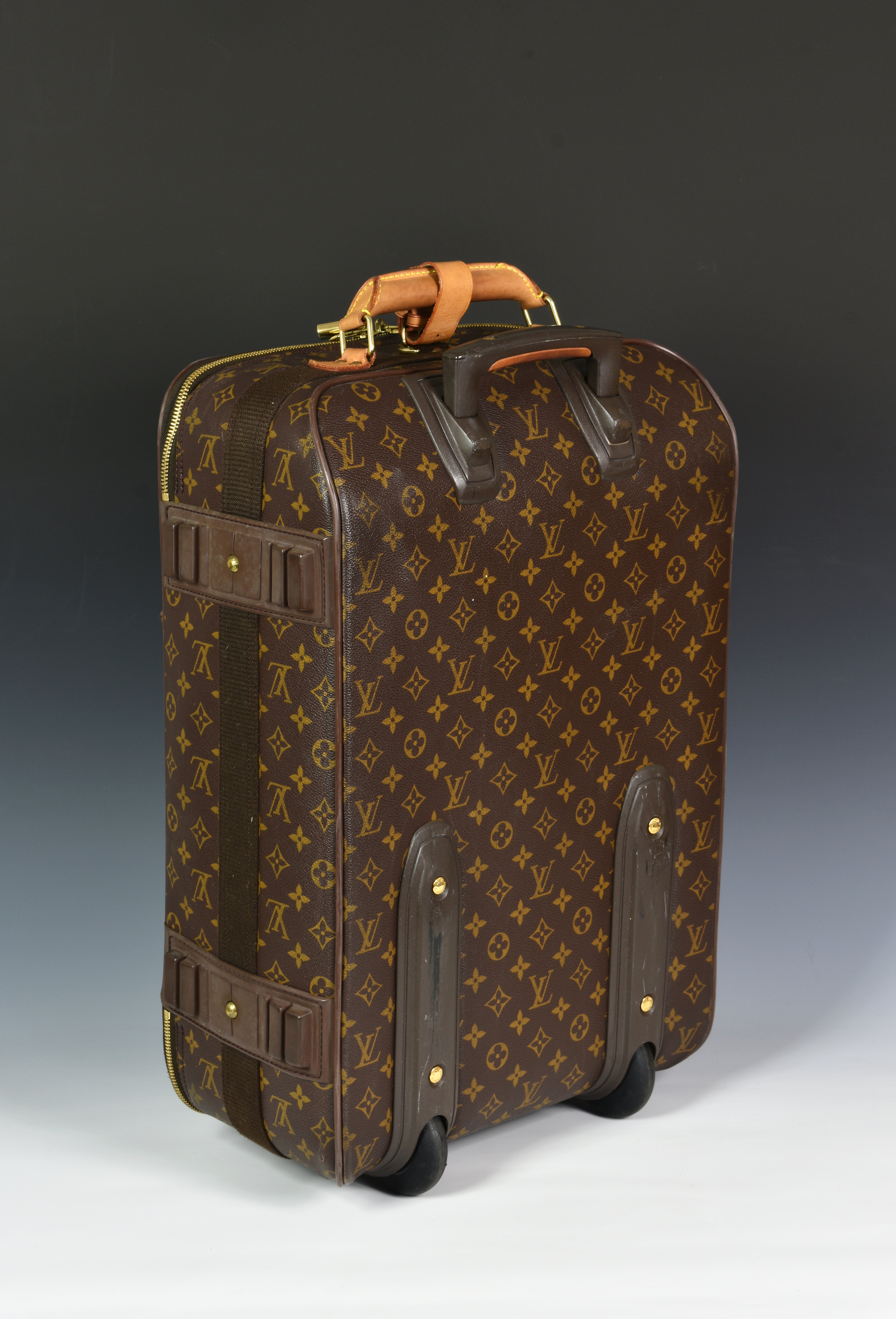 A Louis Vuitton Pegase monogram cabin / trolley bag case, LV catalogue no. M23250, with suit carr