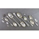 A set of three George IV silver Old English pattern table spoons, William Eaton, London 1828;