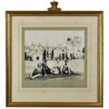 A gilt framed Royal family photograph, dated 1961, signed to margin Philip - Elizabeth R, the