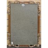 A vintage ornate bevelled hall/bedroom mirror.