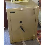 An SMP Security Products 'Salopian' steel safe with three internal shelves and single drawer, with