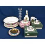 A small collection to include Royal Worcester Royal Garden pattern plates and bowl, a Portmeirion