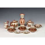 A small collection of Japanese Kutani porcelain early 20th century, comprising a 7in. baluster vase;