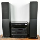 A Nad / Sony hi-fi separates stereo system comprising a Nad C326BEE integrated amplifier; a T562