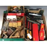 Model Railway - A collection of various A large collection to include empty Triang and Hornby boxes;