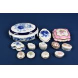 A collection of Limoges porcelain trinket/jewellery boxes of varying sizes, dates and forms. (11)