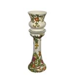 A modern Martan of Portugal pedestal planter the thistle form planter and pedestal decorated with