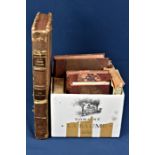 A small collection of antique French Dictionaries comprising of Dictionarie De La Langue Bretonne