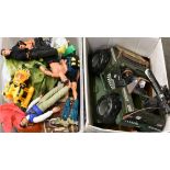 A large quantity of various vintage Action man collectables