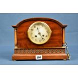 A 1920's Goldsmiths & silversmiths mantel clock.