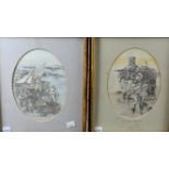 A pair of Rosemary Blackmore etchings of Jersey farming scenes (2)