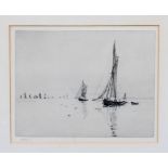 William Lionel Wyllie RA, RI, RE (British, 1851-1931), The Regatta, etching, signed in pencil