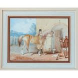 James Pollard (English, 1792-1867), 'Sir Gay' . watercolour, dated 1835 . 6 7/8 x 9 3/8in. (17.4 x