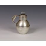 A Channel Islands silver Bruce Russell Guernsey can, hallmarked 2000, of typical form, inscribed,