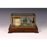 A mahogany cased barograph by Short & Mason Ltd, first half 20th century, with bevelled glass panels