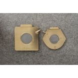Two 9ct yellow gold cigar cutters (2),