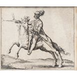Zacharias Dolendo (Dutch, 1561-1601), Cavalryman Firing a Pistol, 1599, after Jacob de Gheyn 11 (