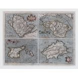 Gerhardus Mercator (1512-1594), Map of Jersey, Guernsey, Anglesey and the Isle of Wight, inscribed