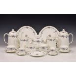 An extensive Minton 'Chartwell' fine bone china tea and coffee service, comprising a teapot; two