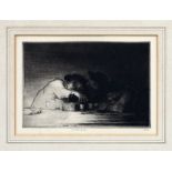 Edmund Blampied R.E. (Jersey, 1886-1966), "L'Apéritif", drypoint etching, signed "Blampied Dec.