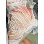 Elizabeth De Carteret - Wrapped Up In The Bath - oil on canvas, w 420 x h 600mm
