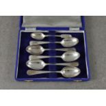 Channel Islands shooting interest - five silver shooting spoons, R. H. Halford & Sons Ltd., London