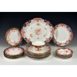 A large collection of Royal Crown Derby dinnerware, of varying patterns in the Imari palette,
