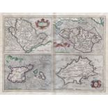 Gerhardus Mercator (Flemish, 1512-1594), Map of Jersey, Guernsey, Anglesey and the Isle of Wight,