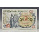 BRITISH BANKNOTE - The States of Guernsey - Ten Pounds, c. 1975, Signatory C. H hodder, serial