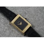 A ladies manual wind wrist watch by Lancel of Switzerland, no. 211307A, the 12.5mm. rectangular,