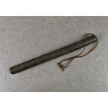A WWII German composition rubber truncheon, thought to be used by Kapos in Nazi concentration camps,