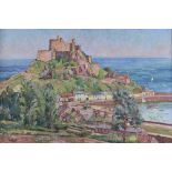 Frank Grant Faed (Jersey, 1905-1953), Mont Orgueil, Jersey oil on canvas, signed lower left 19½ x