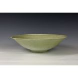 Alan Spencer-Green (1932-2003) - a studio pottery bowl, a speckled / mottled green and brownish