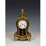A French Boulle inlaid striking bracket clock by Hatton of Paris, late 19th century, the balloon