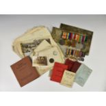 Royal Flying Corps & RAF interest - A fine collection of WWI & WWII medals - ephemera and commission