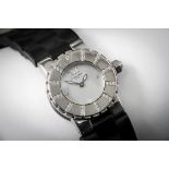 A Chaumet Class One Diamonds stainless steel ladies wrist watch, Ref. 621-1613, the 19mm. grey
