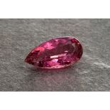 A 13.29ct loose pink tourmaline,