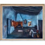 Miguel Castro (20th century), Interior scene oil on canvas, signed lower left 23½ x 29in. (59.5 x