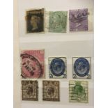 GREAT BRITAIN STAMPS : Small accumulation 2 small stock books,