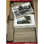 POSTCARDS : Shoe box crammed full of topographical post cards (700+)