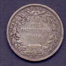 COINS : 1874 Great Britain Shilling, - Image 2 of 2