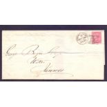 GREAT BRITAIN POSTAL HISTORY 1858 entire from Kirkaldy to Kinross,