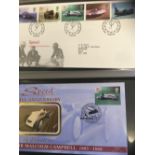 STAMPS GREAT BRITAIN : Mainly Benham first day covers in 15 suede effect albums,