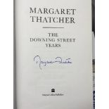 AUTOGRAPHS : Margaret Thatcher "The Downing Street Years" hard back book signed in blue by her.