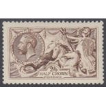 STAMPS GREAT BRITAIN : 1915 2/6 Grey Brown (DLR),