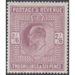 STAMPS GREAT BRITAIN : 1905 2/6 Dull Purple (chalky),