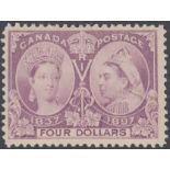 STAMPS CANADA 1897 Jubilee $4 Violet,