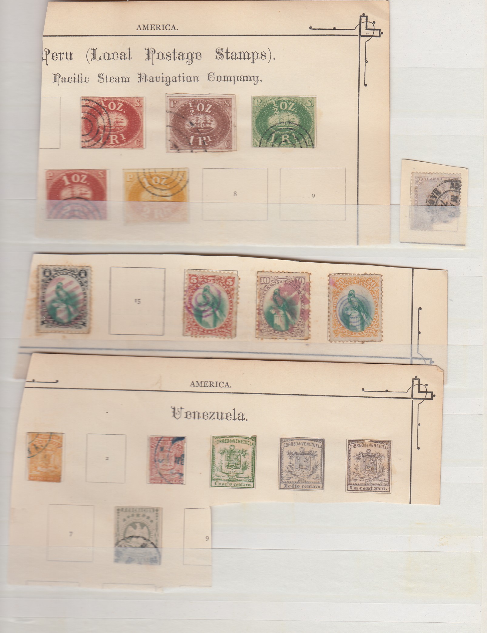 STAMPS : Stockbook with old classic stamps, noted to include early China Dragons, Haiti, Hawaii, - Image 6 of 7