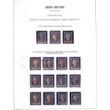 STAMPS GREAT BRITAIN : 1840- 1951 mint and used collection.