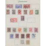 STAMPS GREECE Used collection on printed album pages with issues to 1939. Also Thrace issues.